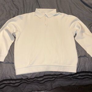 Zara Quarter Zip Cream-Off White.